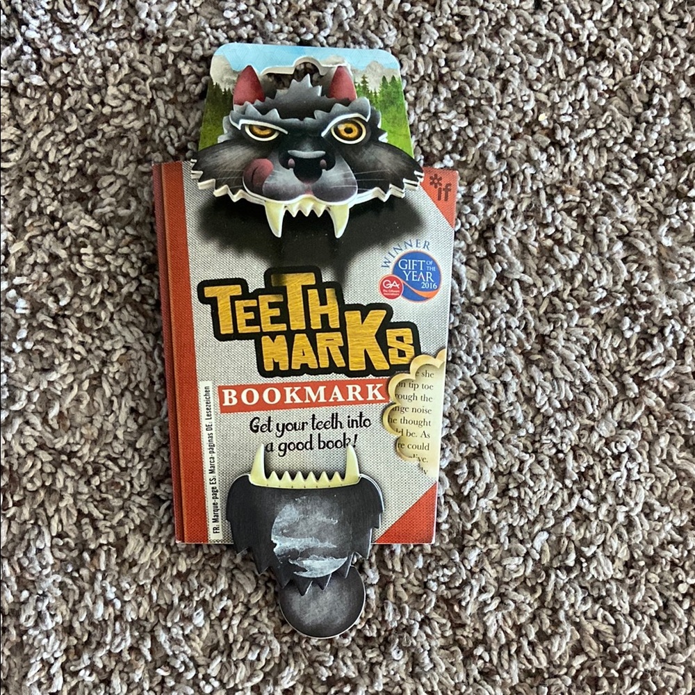 Teeth Marks Wolf Bookmark
